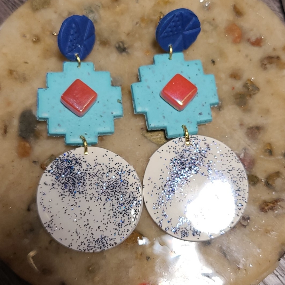Aztec Earrings - Picture 4 of 11
